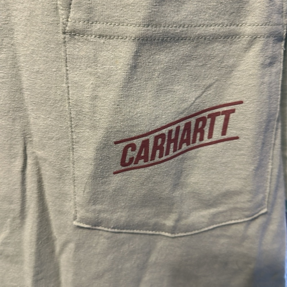 Mens Carhartt Logo Pocket Back Graphic Shirt Relaxed Fit​ - Picture 2 of 7
